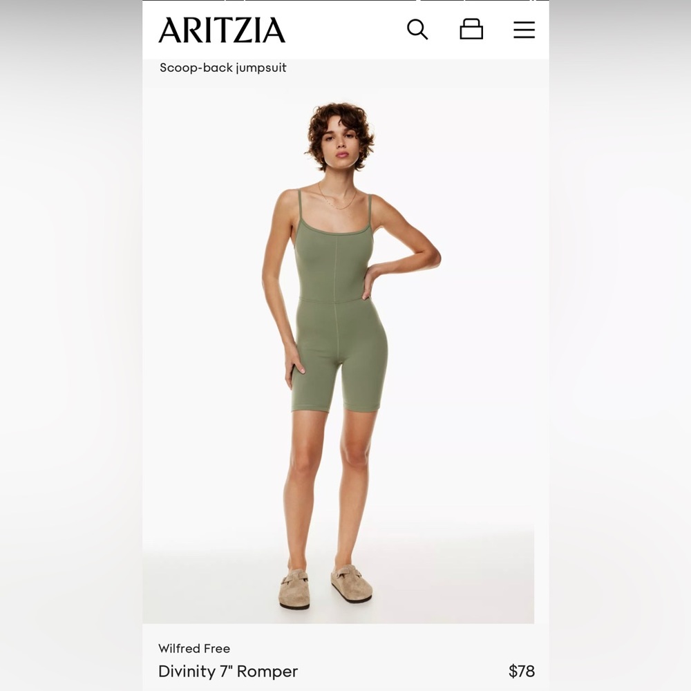 Aritzia Wilfred Free 7” romper